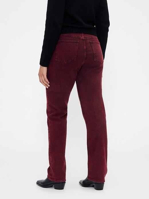 jean droit taille haute années 90