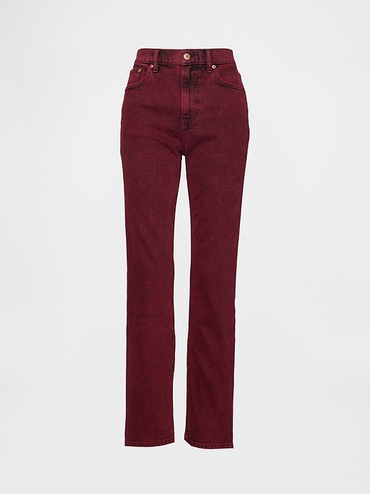 jean droit taille haute années 90