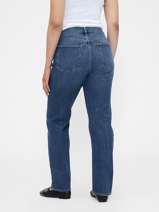 jean slim droit taille haute années 90