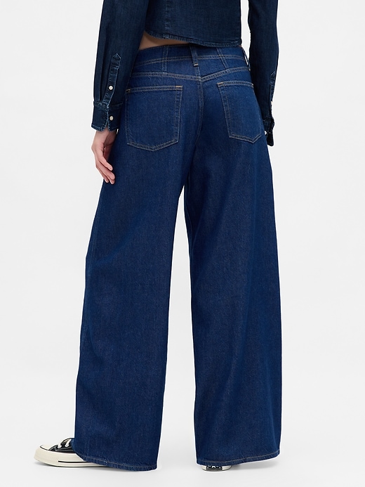 jean baggy ultra-doux taille mi-haute
