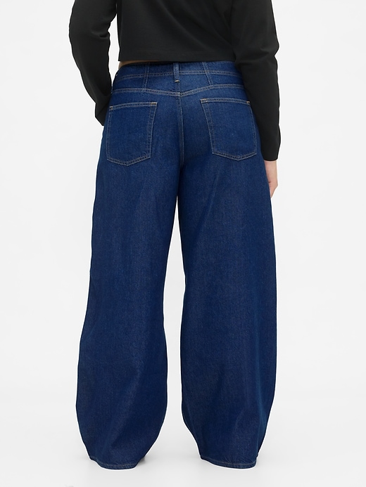 jean baggy ultra-doux taille mi-haute