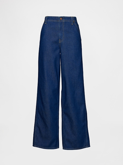 jean baggy ultra-doux taille mi-haute