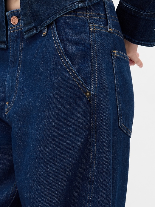 jean baggy ultra-doux taille mi-haute
