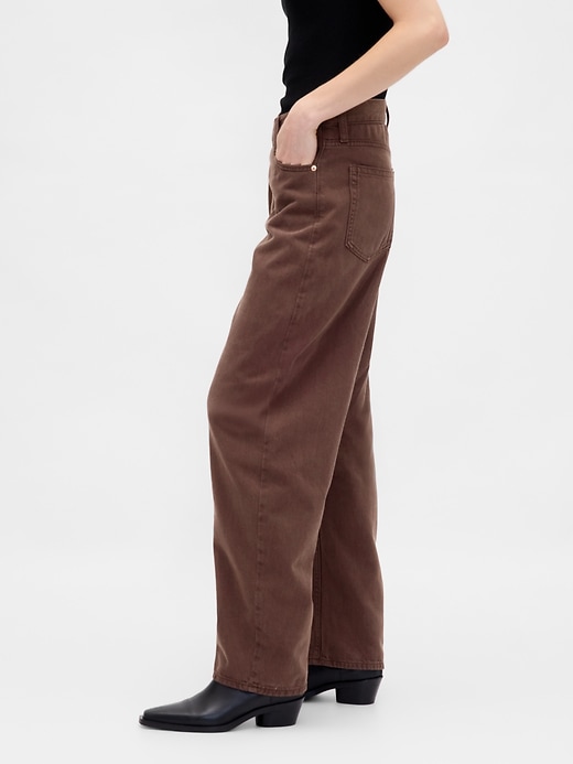 jean taille haute ultra-doux à barrettes croisées