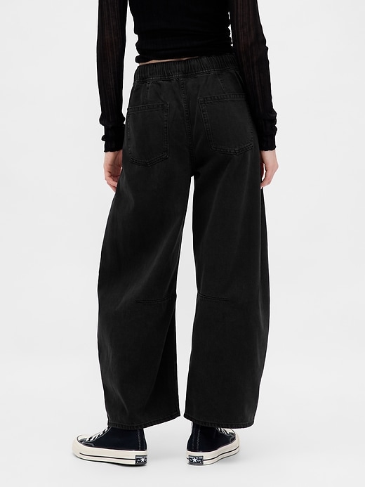 jean taille mi-haute ultra-doux et confortable à motif fer à cheval