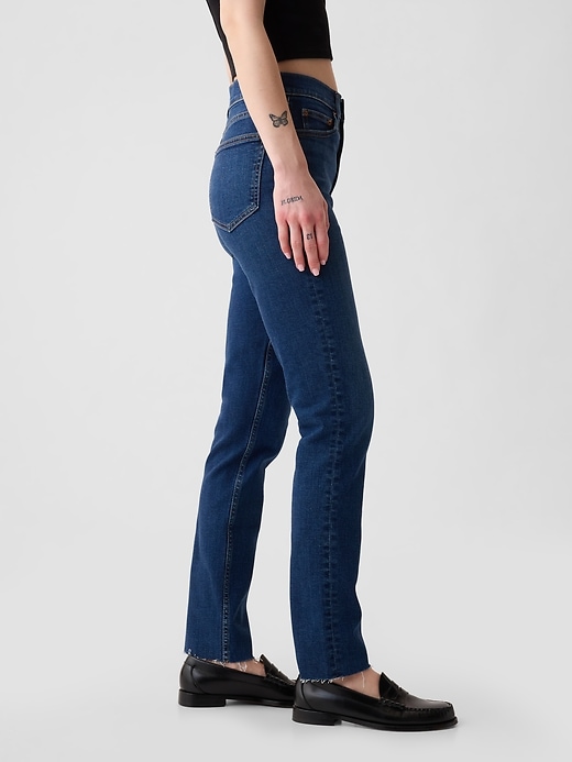 jean slim vintage taille haute