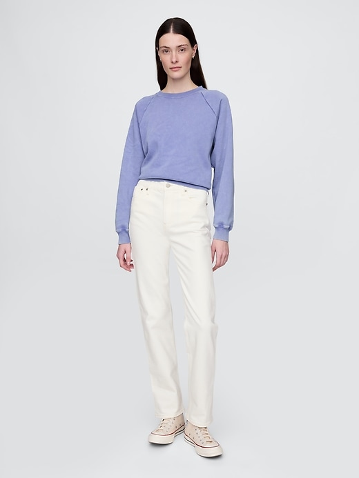jean slim droit taille haute années 90