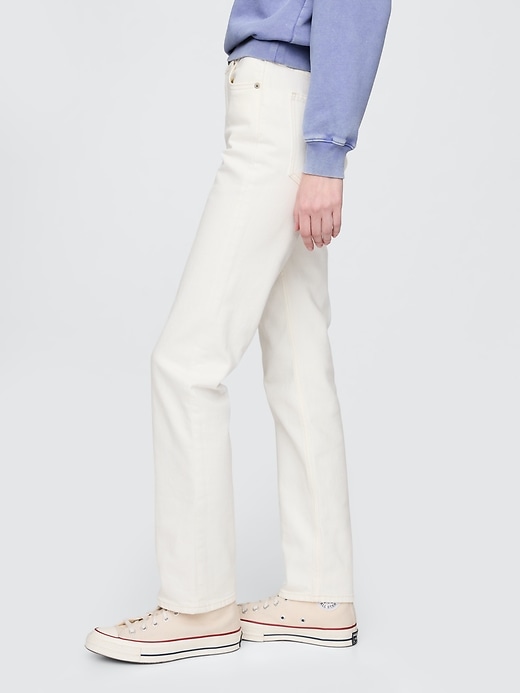 jean slim droit taille haute années 90