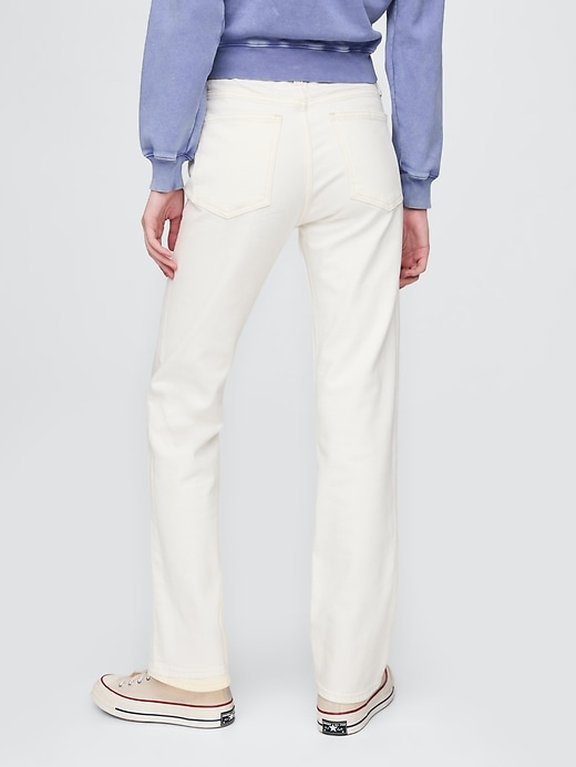 jean slim droit taille haute années 90