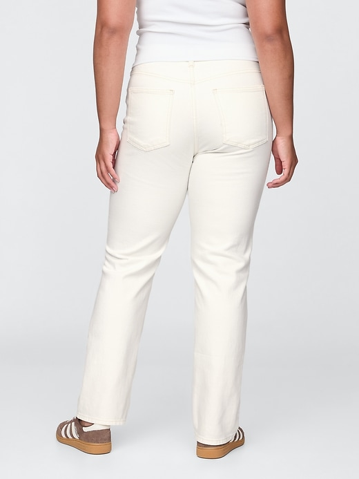 jean slim droit taille haute années 90