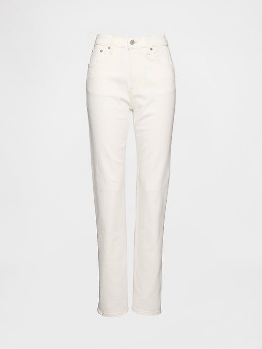 jean slim droit taille haute années 90