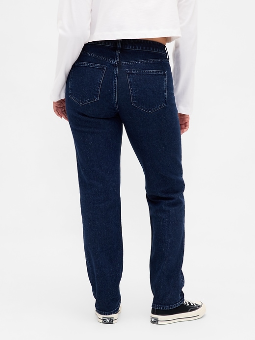 jean slim droit taille basse pour femmes rondes style années 90
