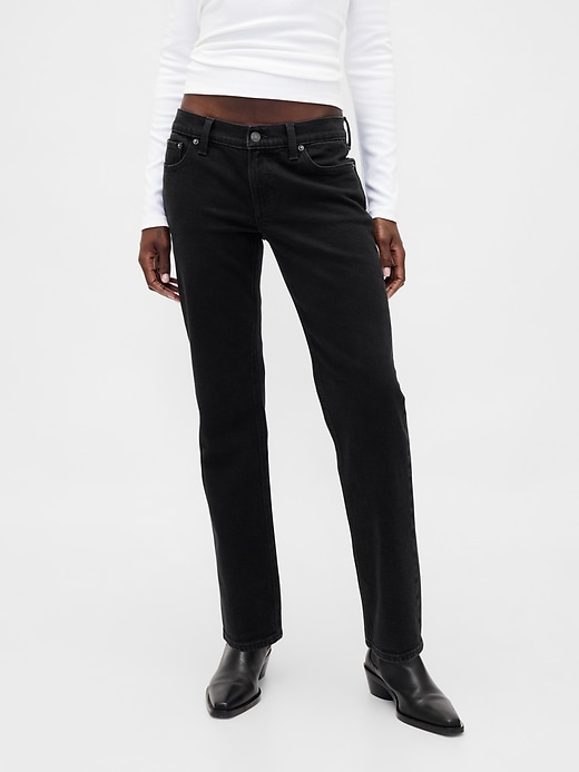 jean slim droit taille basse années 90