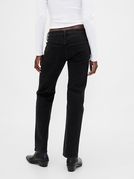 jean slim droit taille basse années 90