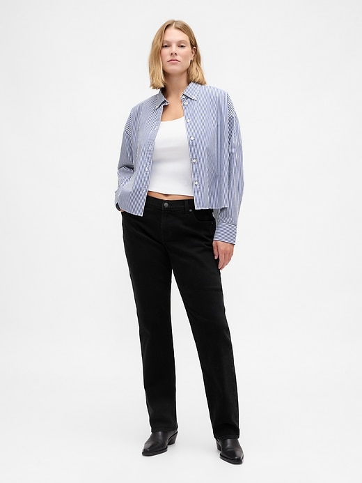 jean slim droit taille basse années 90