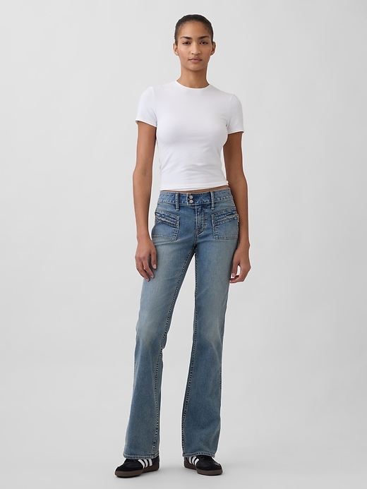 jeans taille basse longs et fins