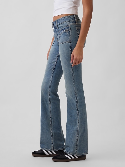 jeans taille basse longs et fins