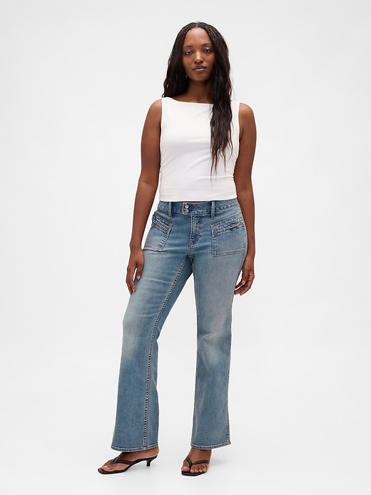 jeans taille basse longs et fins