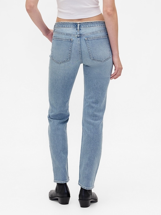 jean slim droit taille basse années 90