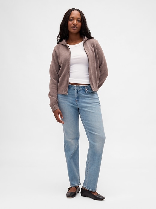 jean slim droit taille basse années 90