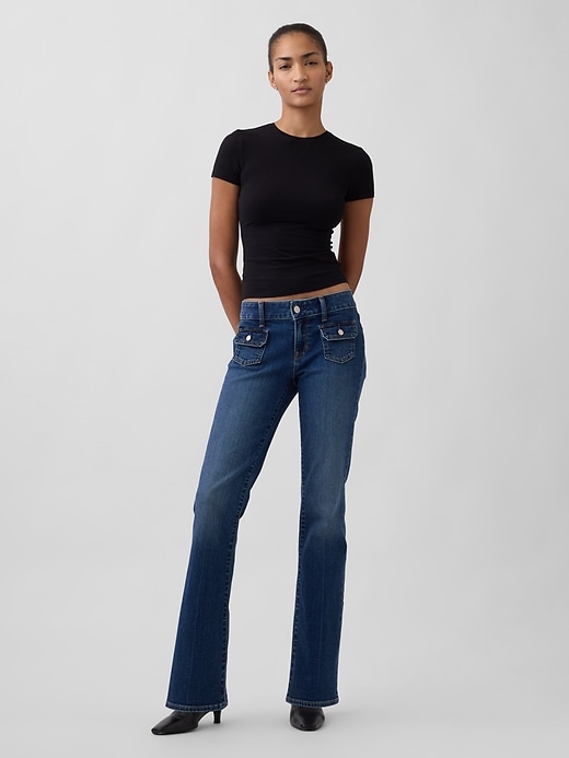jeans taille basse longs et fins