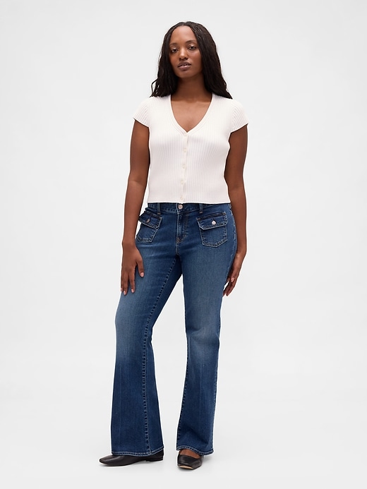 jeans taille basse longs et fins