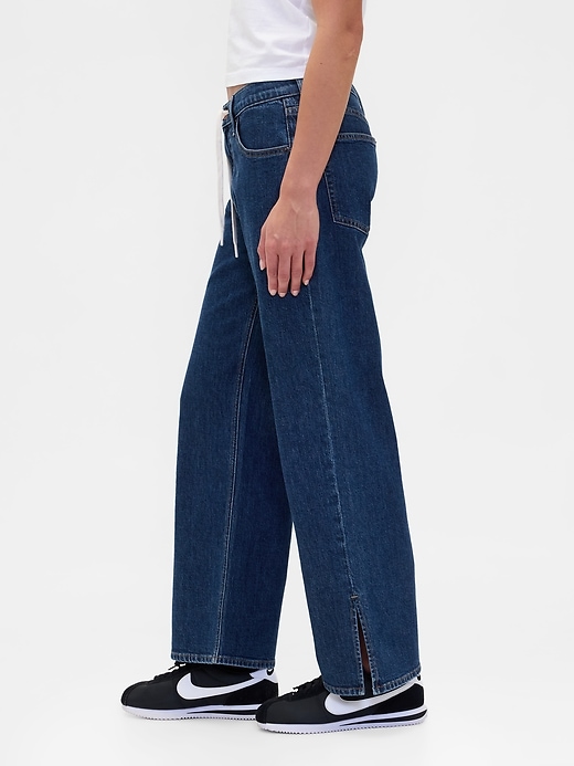 jean ample taille basse à cordon de serrage années 90