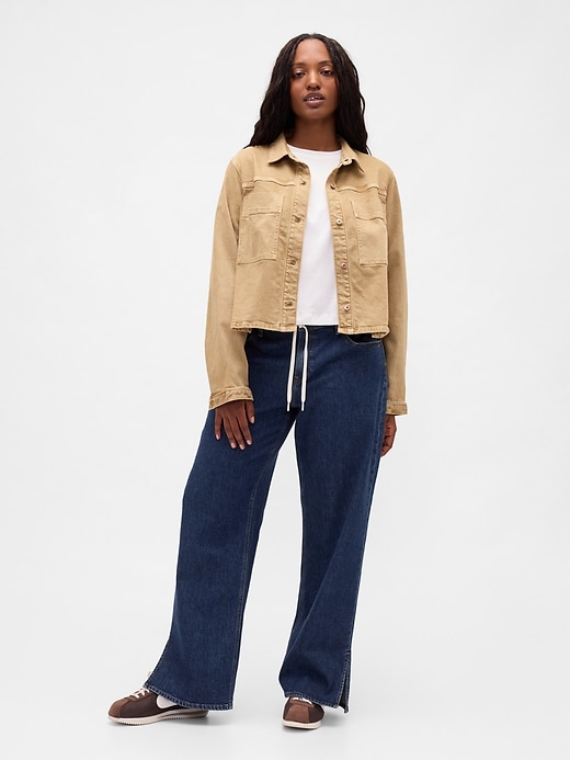 jean ample taille basse à cordon de serrage années 90