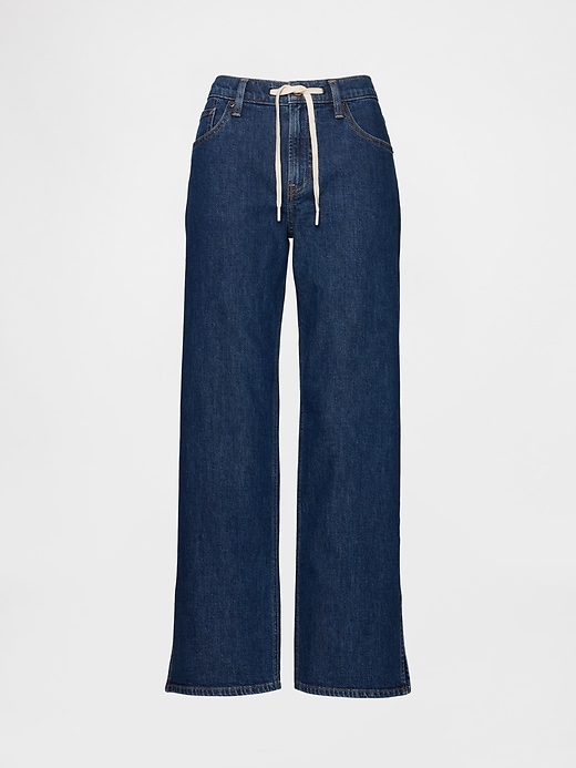 jean ample taille basse à cordon de serrage années 90