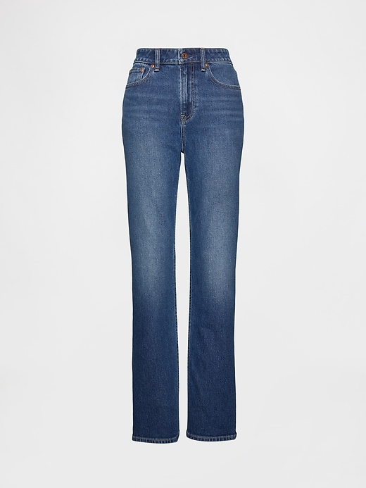 jean slim droit taille haute pour femmes rondes style années 90