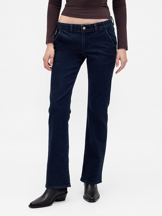 jeans taille basse longs et fins