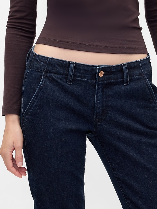 jeans taille basse longs et fins