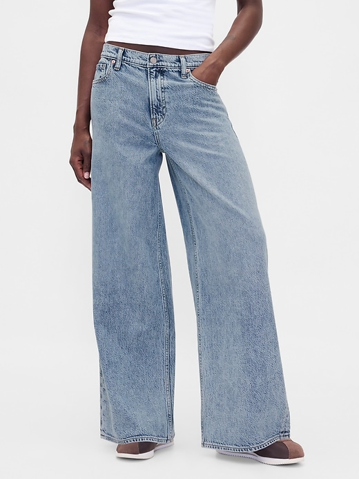 jean baggy ultra-doux taille mi-haute