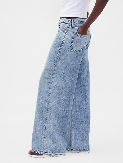jean baggy ultra-doux taille mi-haute