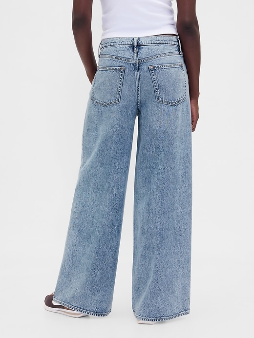 jean baggy ultra-doux taille mi-haute