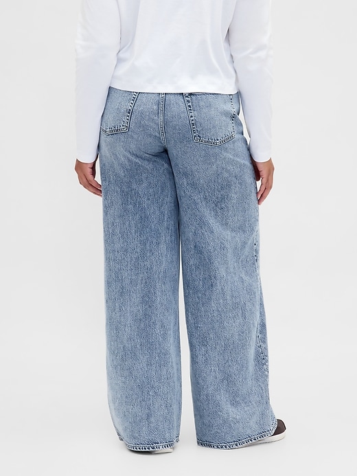 jean baggy ultra-doux taille mi-haute