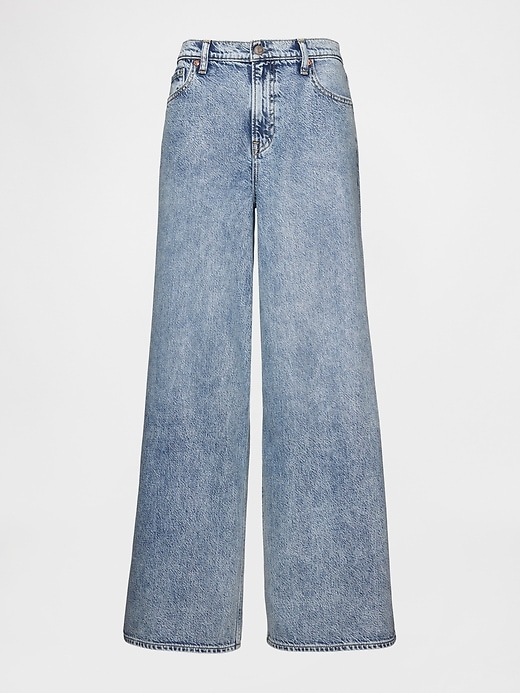 jean baggy ultra-doux taille mi-haute