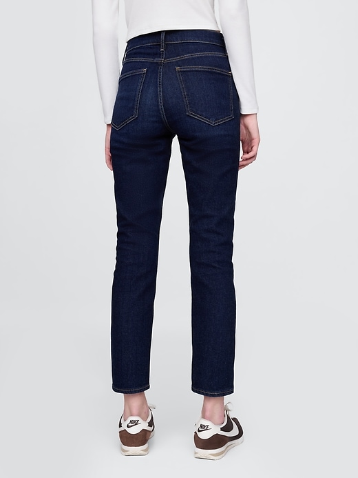 jean slim vintage taille haute