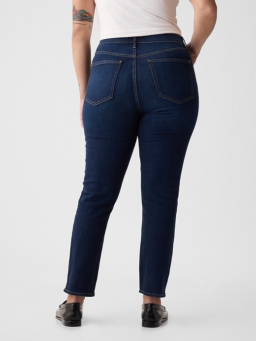 jean slim vintage taille haute