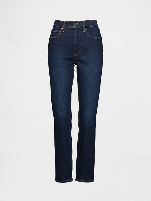 jean slim vintage taille haute