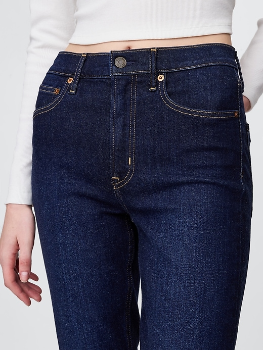 jean slim vintage taille haute
