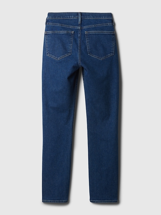 jean slim vintage taille mi-haute