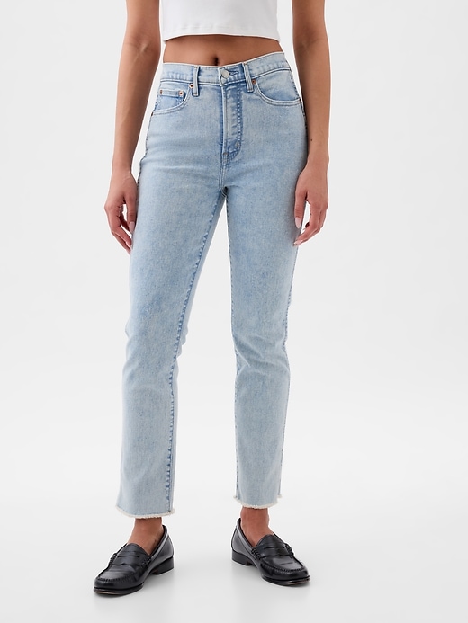 jean slim vintage taille haute