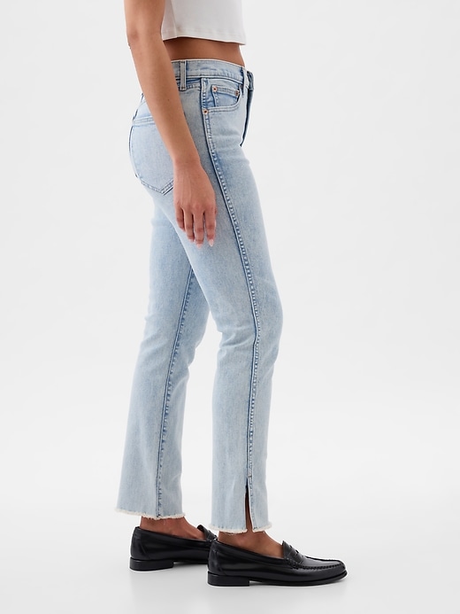 jean slim vintage taille haute