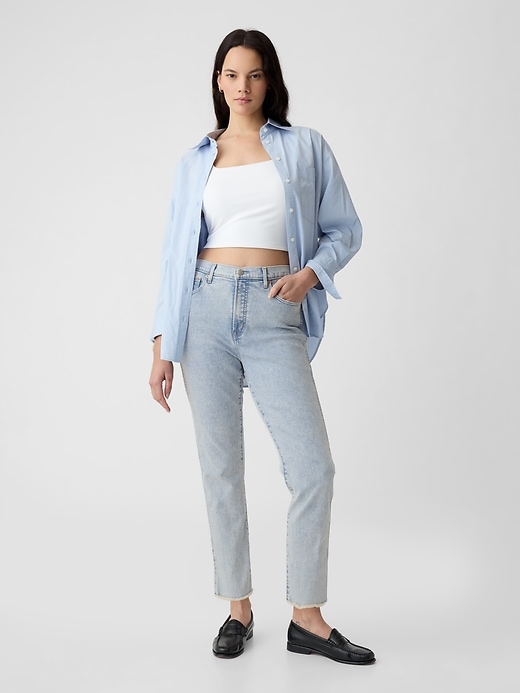 jean slim vintage taille haute
