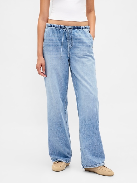 jean ample taille basse ultra-doux style années 90
