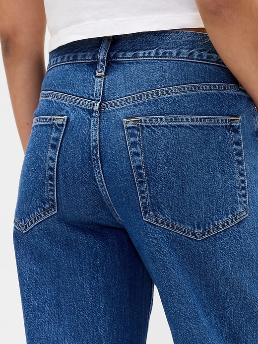 jean court ultra-doux et décontracté à taille basse