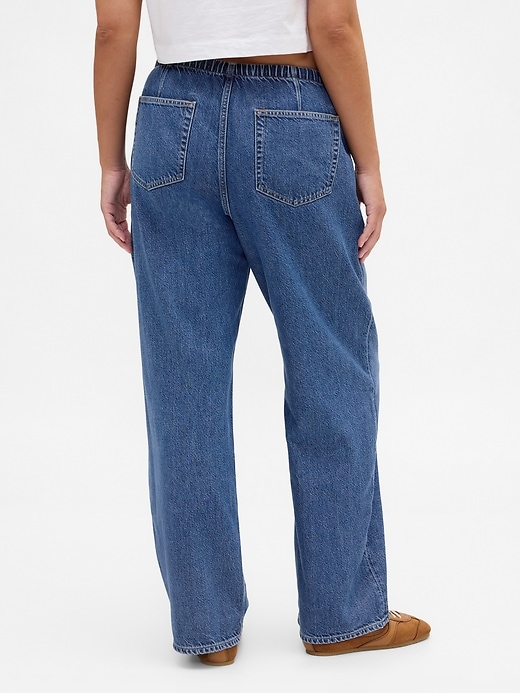 jean ample taille basse ultra-doux style années 90