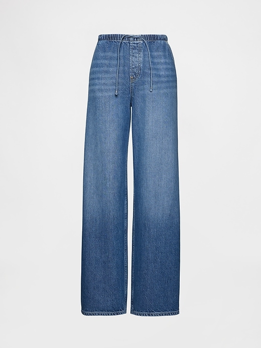 jean ample taille basse ultra-doux style années 90