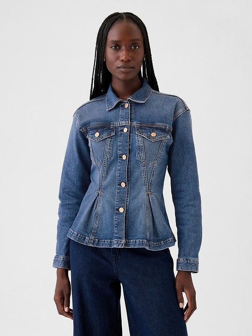 veste en jean cintrée